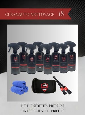 KIT D'ENTRETIEN AUTO PREMIUM "INTERIEUR / EXTERIEUR